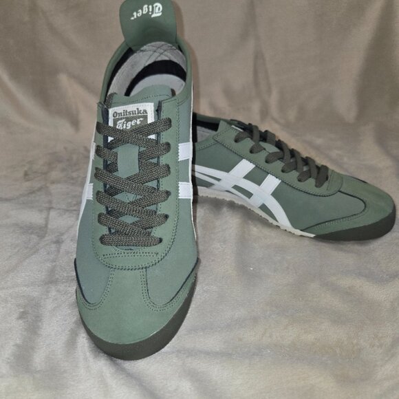 Men\'s US7/EU 40 Green and White ONITSUKA TIGER BY ASICS 1183B348 main image 4